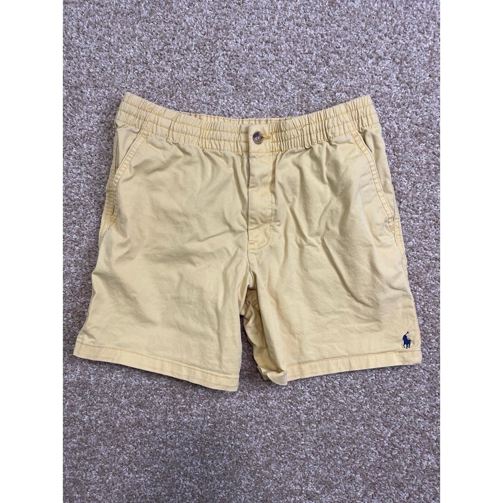 VTG Polo Ralph Lauren Chino Shorts Elastic Waist Cotton Casual Menswear 29